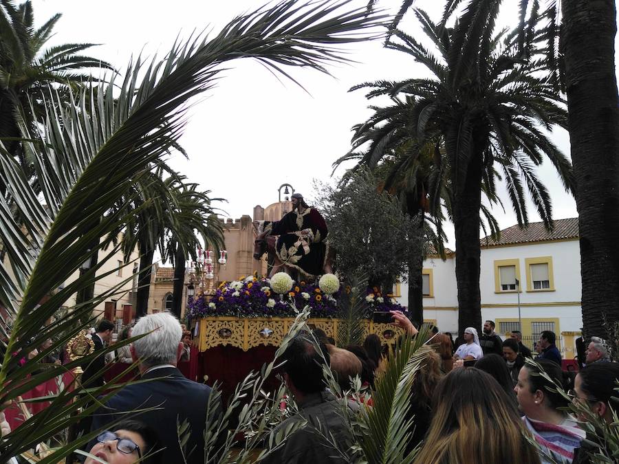 El tiempo ha dado tregua esta mañana y el Domingo de Ramos pudo celebrarse en Puebla de la Calzada