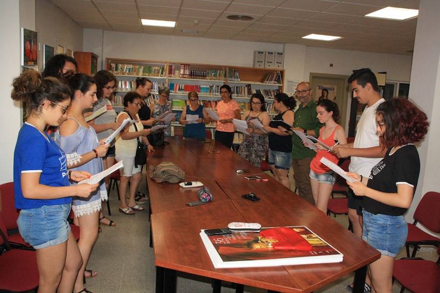Alumnos del Taller en la Casa de la Cultura