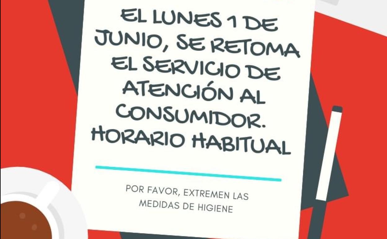 El horario será el habitual 