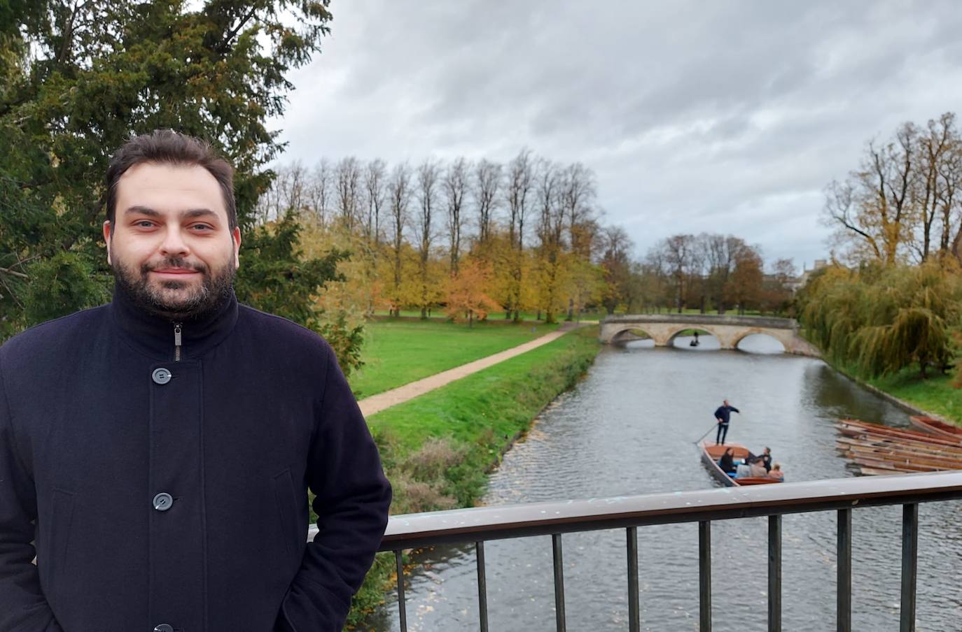 Gabriel Martín Hernández en Cambridge, donde reside actualmente 