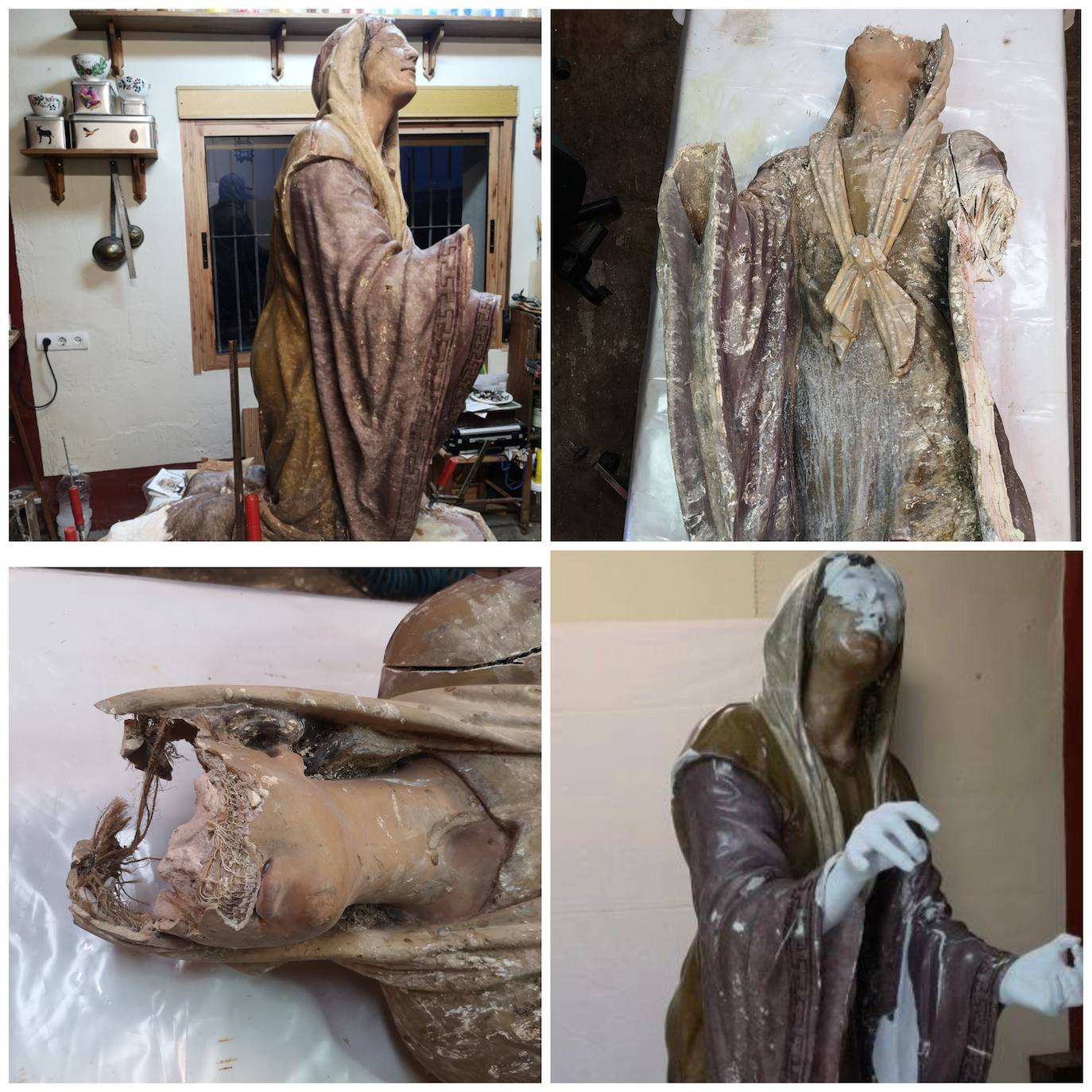 El aspecto que presentaba La Verónica cuando la encontraron 