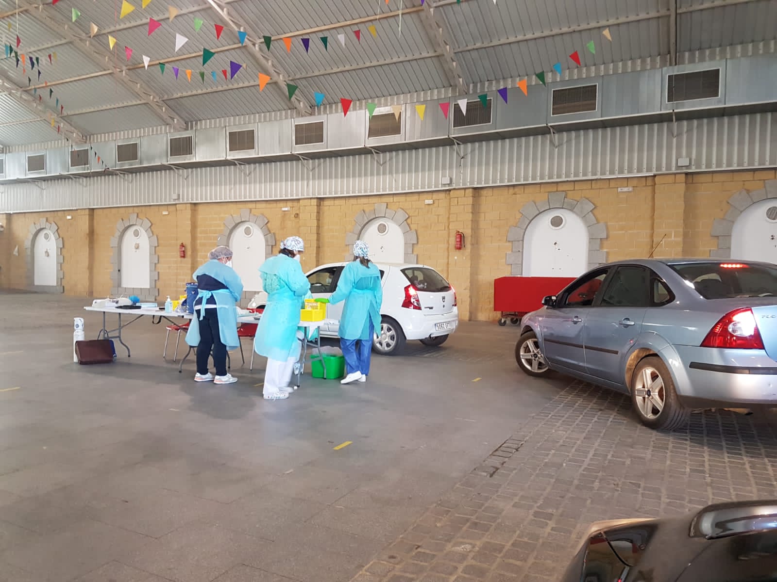 La vacunación de hoy en la carpa 