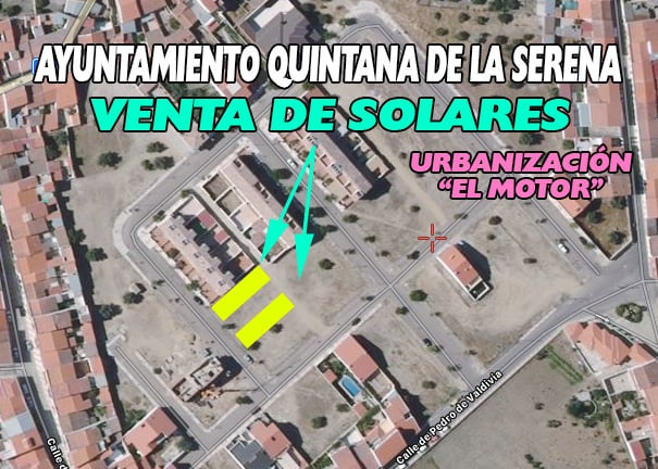 Los solares ocupan los espacios amarillos 