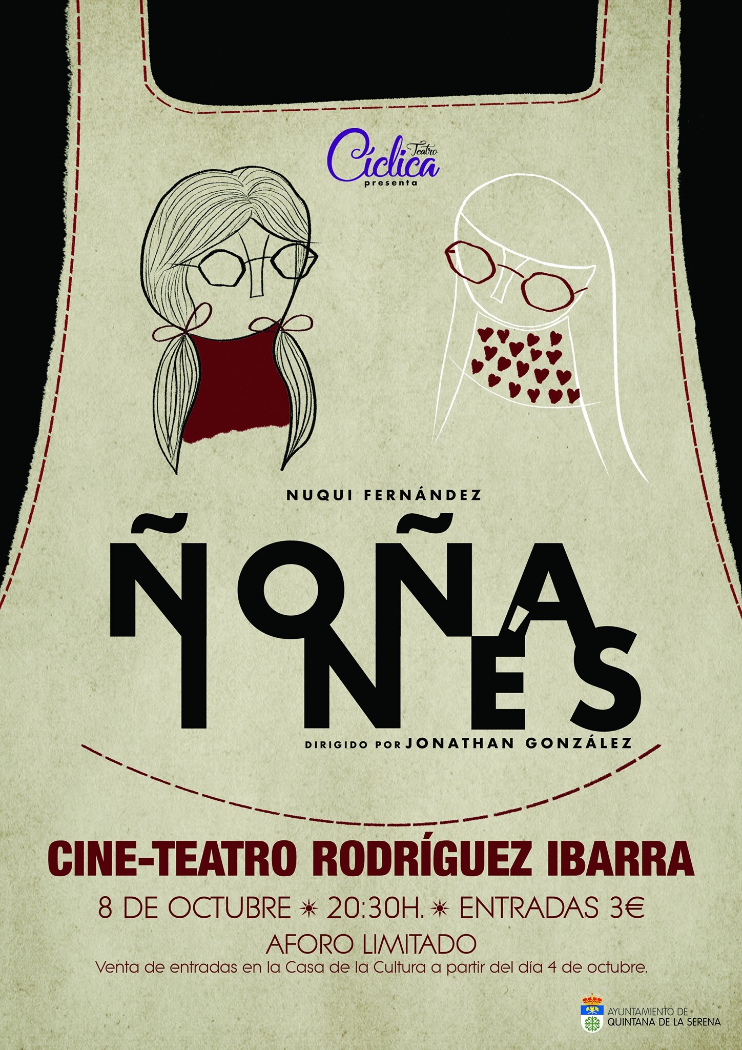 'Ñoña Inés' esta tarde en el Rodríguez Ibarra 