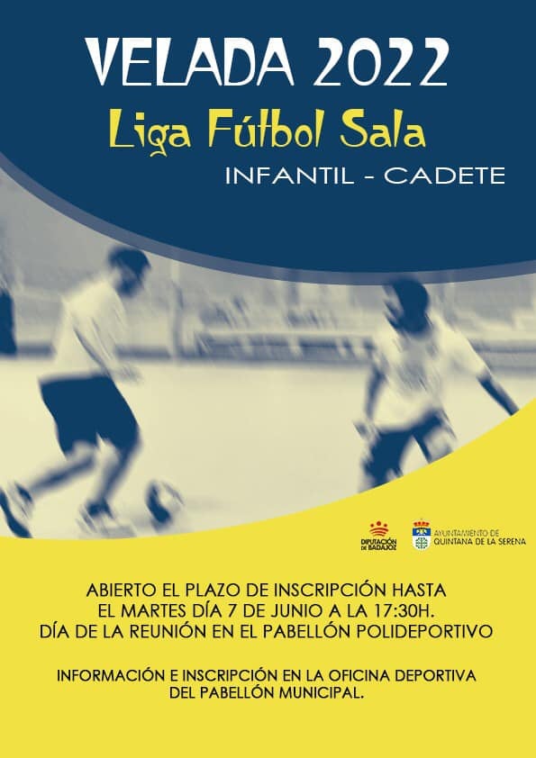 La liga de fútbol sala infantil-cadete ya ha abierto el plazo de inscripción