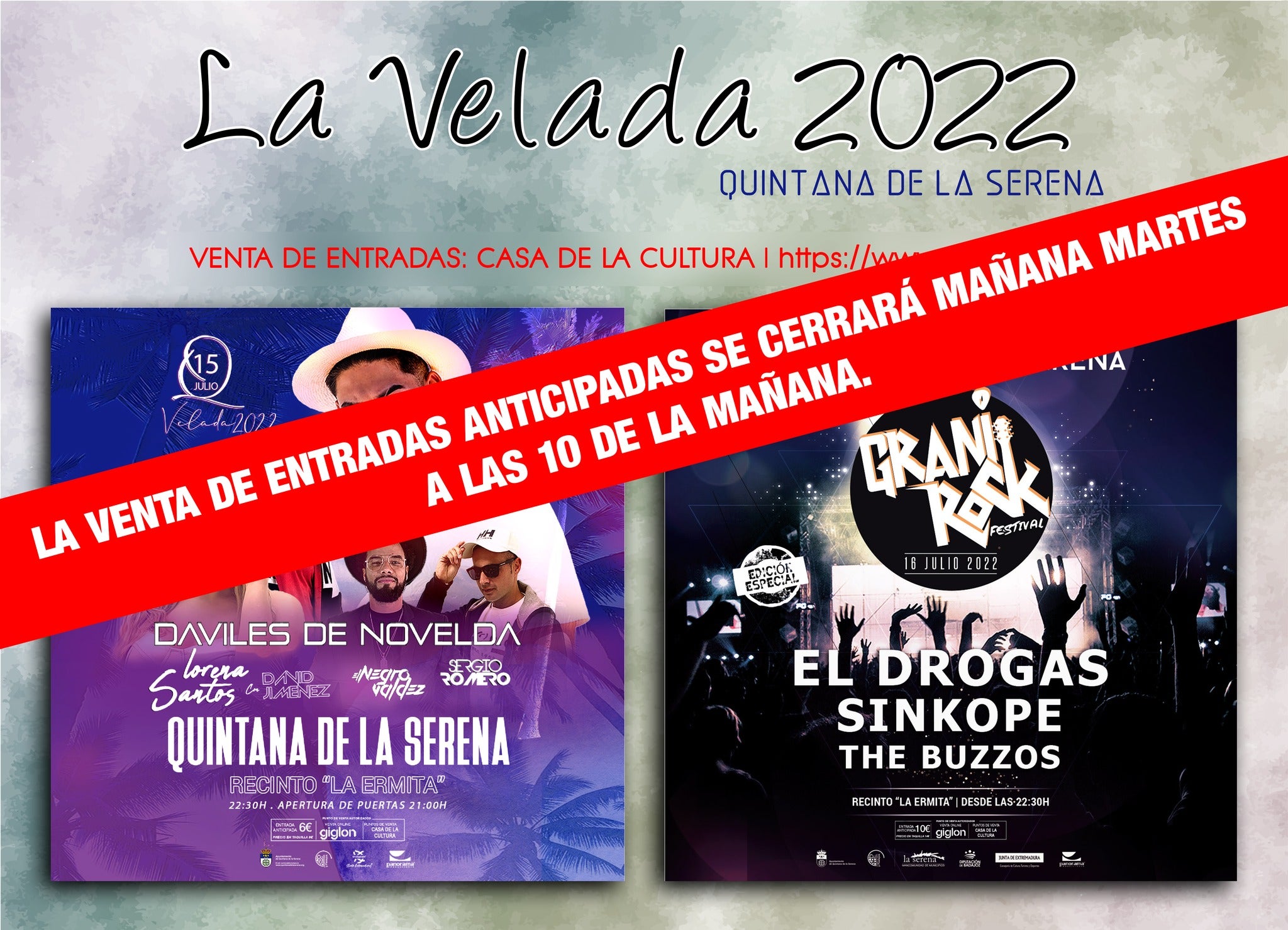 Se cierra la venta de entrada anticipada para los conciertos de la Velada 2022