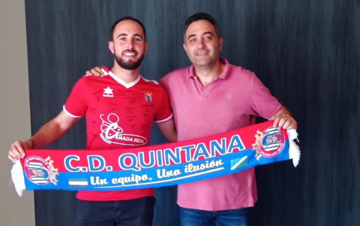 David Díaz vuelve a vestir la camiseta del CD Quintana 5 temporadas después