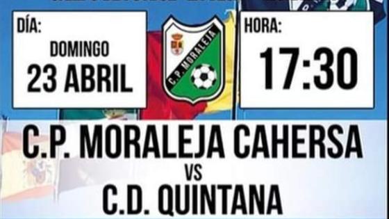 Horario confirmado para el CP Moraleja - CD Quintana