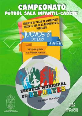 Abierto el plazo para la inscripción en la liga de verano de fútbol sala infantil y cadete