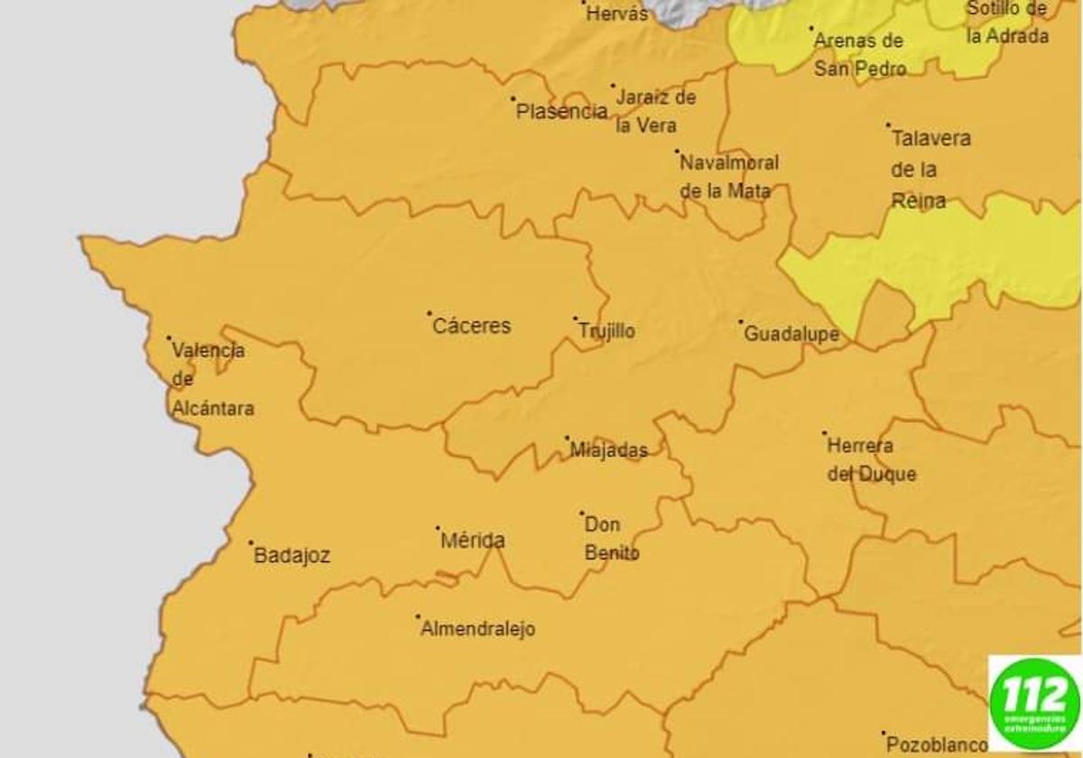 Ampliada la alerta naranja por altas temperaturas para el 26 de junio