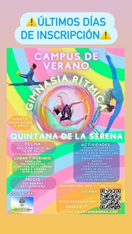 Últimos días de plazo para el Campus de Verano de Gimnasia Rítmica