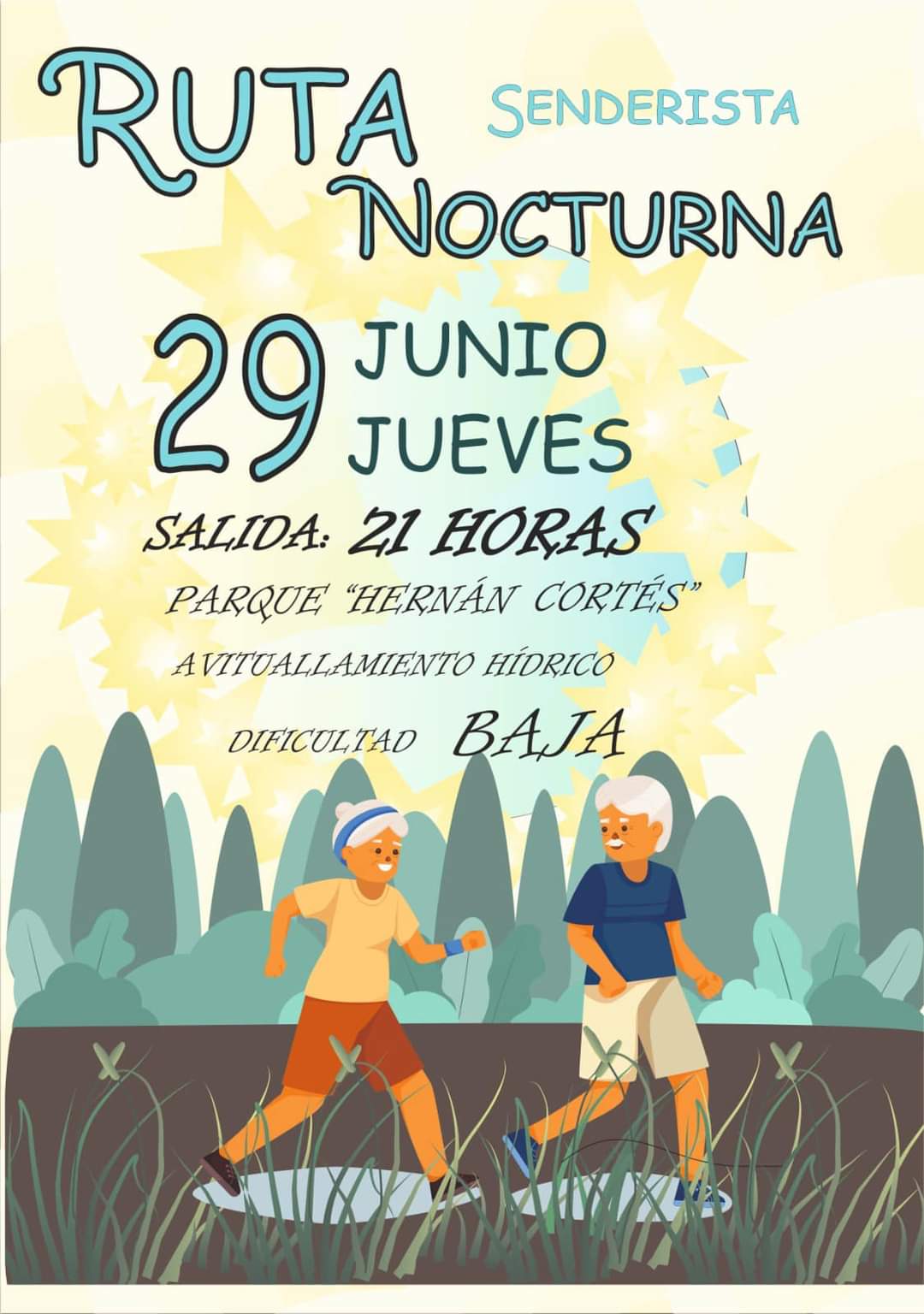 Ruta senderista nocturna gratuita el 29 de junio