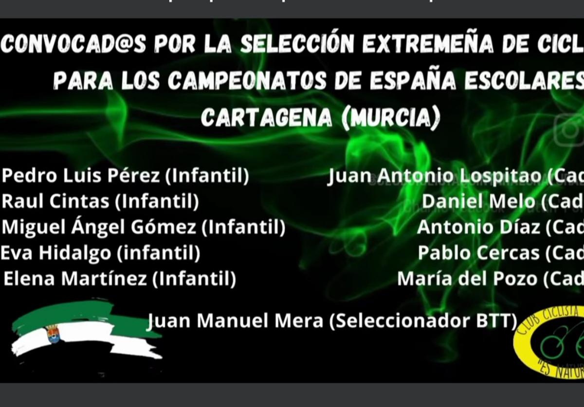 Diez integrantes del Quintana Proingo Team convocados para los Campeonatos de España escolares