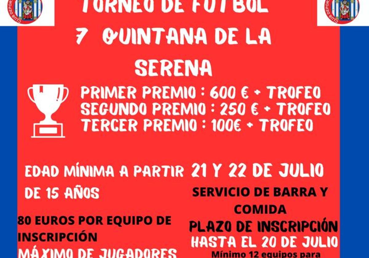 Campeonato de Futbol 7 en Quintana el 22 de junio