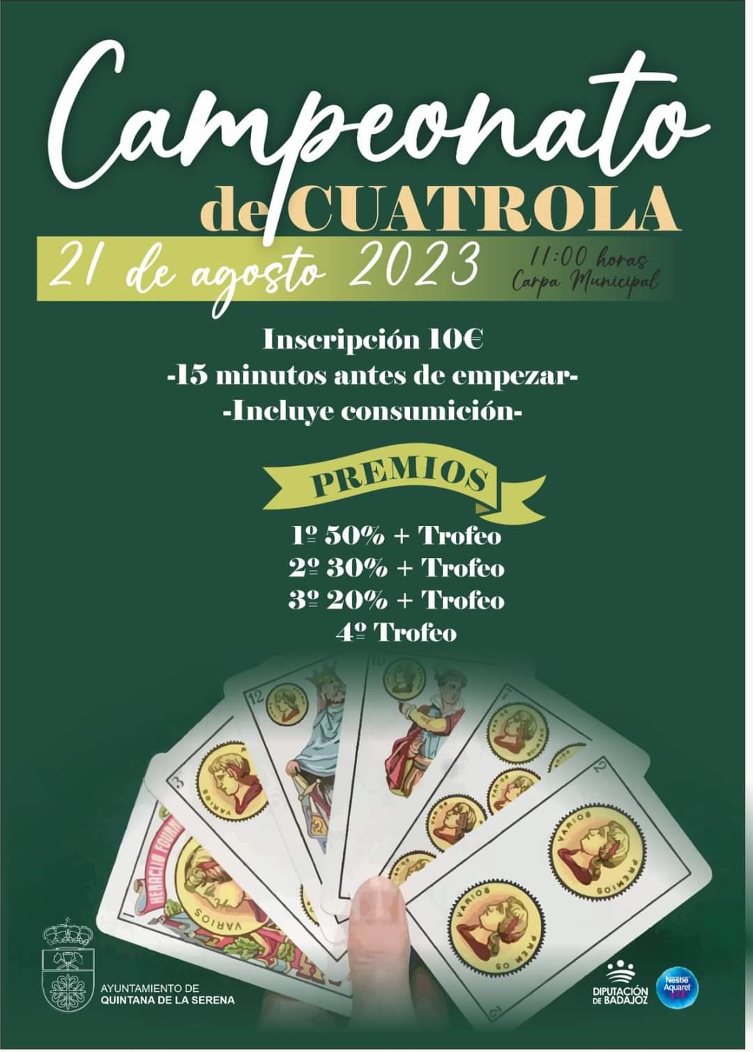 La localidad acogerá el 21 de agosto el campeonato de cuatrola