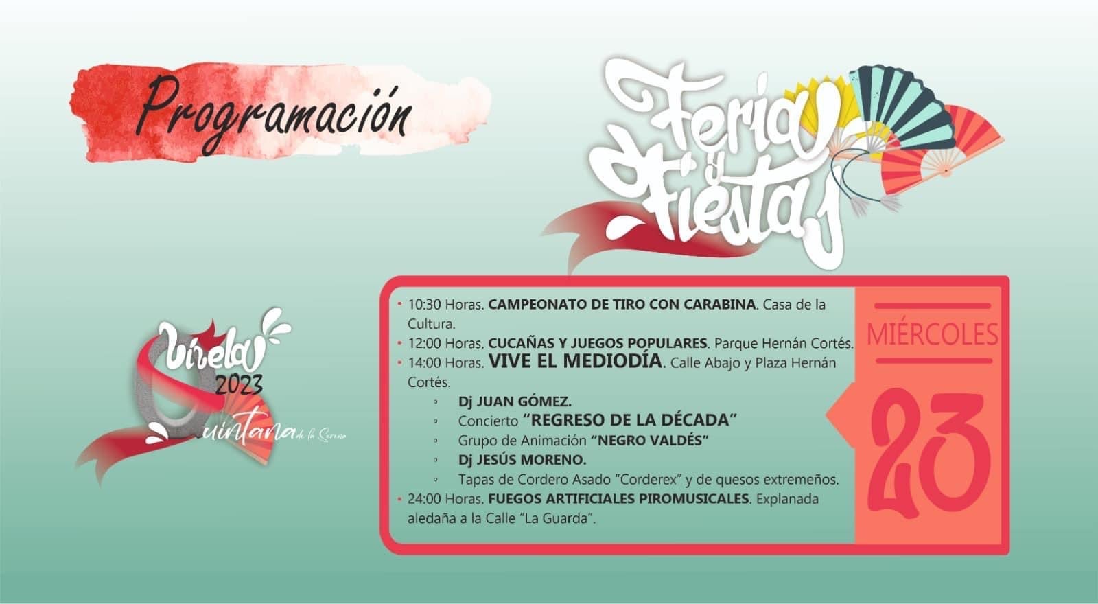 Programación del último día de 'Feria 2023'