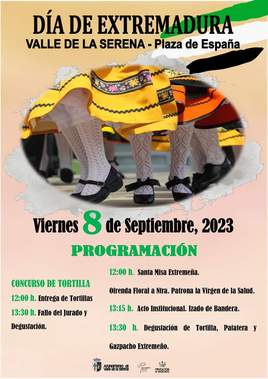 Programación del Día de Extremadura en Valle de la Serena
