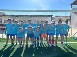 La Escuela de fútbol de Quintana comienza a disputar partidos de preparación