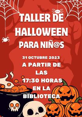 Taller de halloween en la biblioteca con los más pequeños