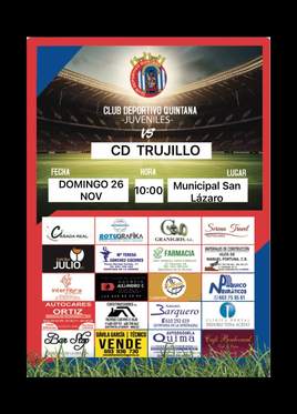 El CD Quintana juvenil se desplaza a Trujillo para asaltar el liderato