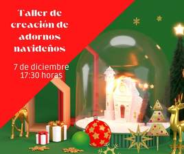 Taller de creación de adornos navideños en Quintana