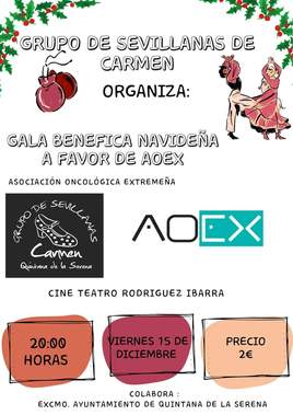 Gala benéfica navideña a favor de AOEX en Quintana