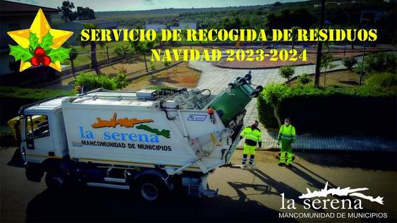 La Mancomunidad anuncia cambios en el horario del servicio de recogida de residuos en Navidad