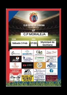 El CD Quintana Juvenil se mide al CP Moraleja como local