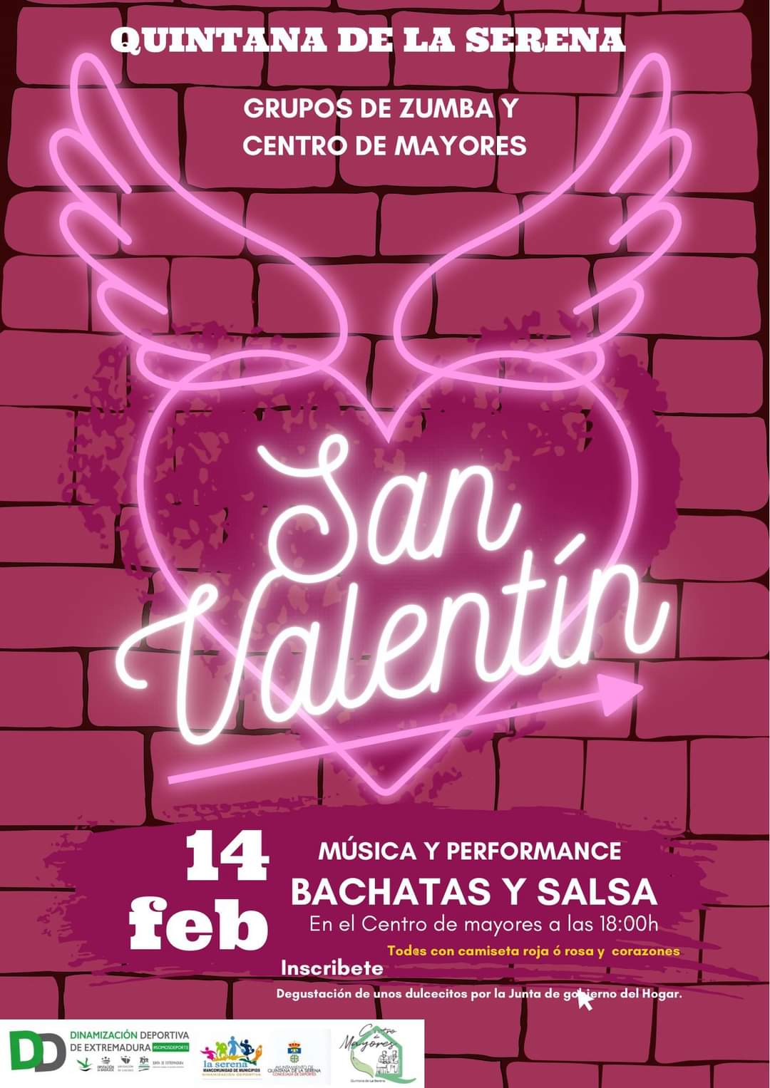 Actividad de zumba por 'San Valentín' en el Centro de Mayores