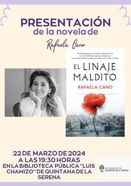 Presentación de la novela de Rafaela Cano en la biblioteca municipal