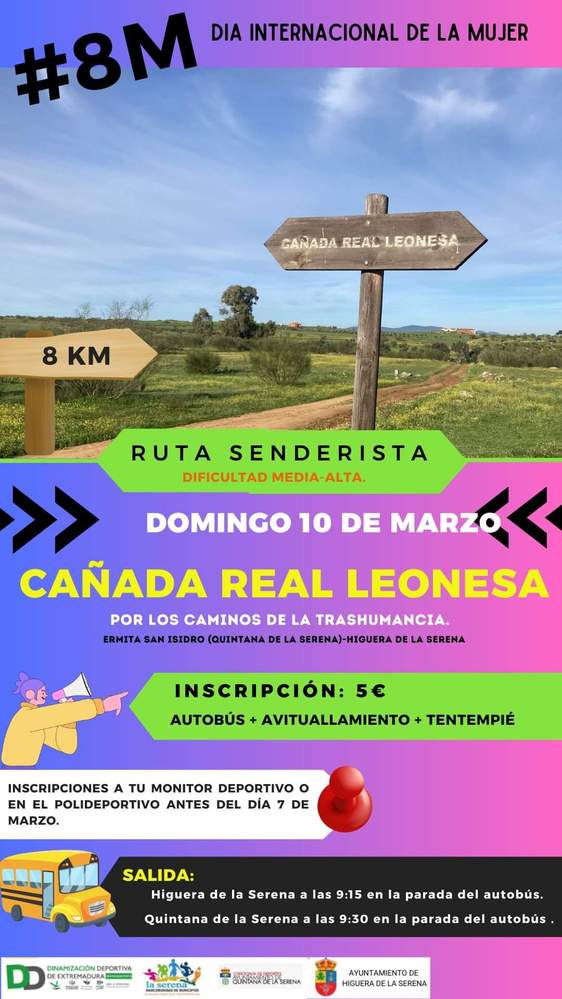 Quintana organiza una ruta senderista por el Día de la Mujer