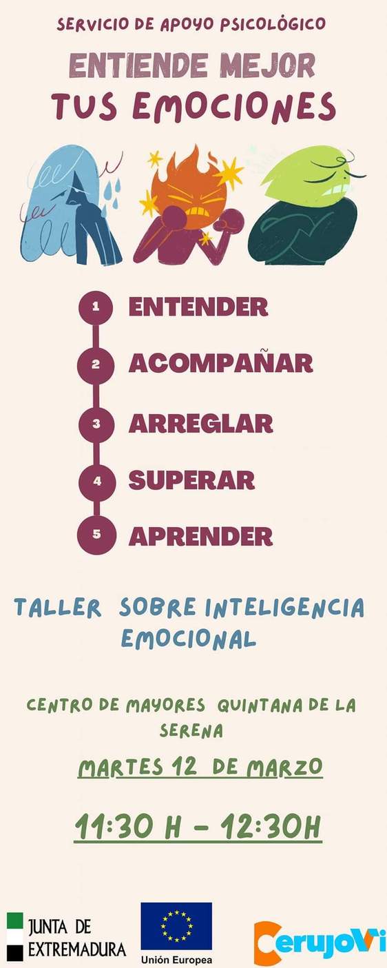 Taller de inteligencia emocional en el Centro de Mayores de Quintana