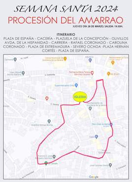 El Ayuntamiento publica el recorrido de la Procesión del Amarrao