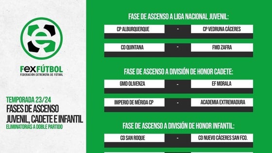 El CD Quintana Juvenil se cita con la FMD Zafra en la fase de ascenso a Liga Nacional Juvenil