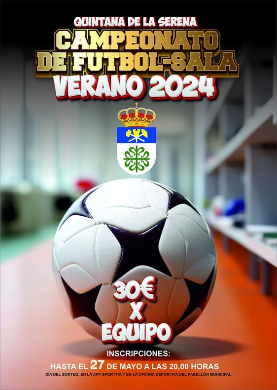 Abierto el plazo de inscripción para el campeonato de futbol sala de verano