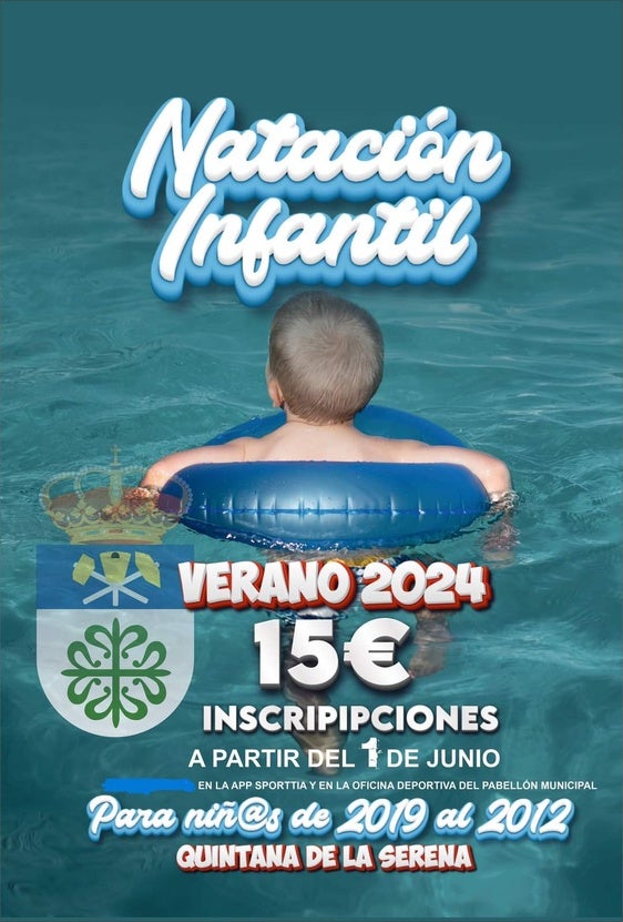 El plazo de inscripción para el curso de natación infantil se abre el 1 de junio