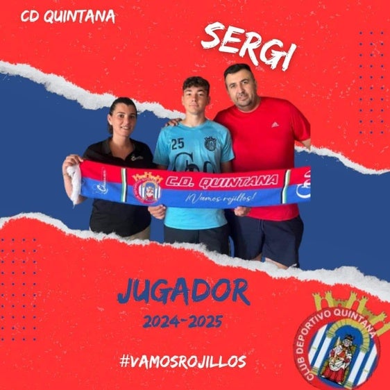 El CD Quintana anuncia la renovación de Sergi
