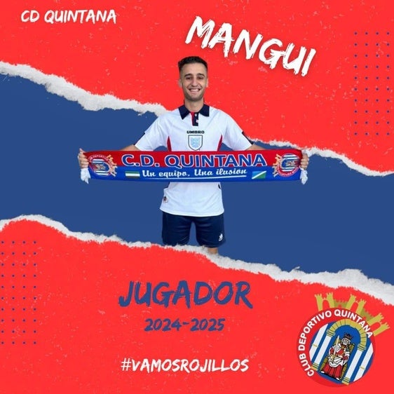 'Mangui' jugará su cuarta temporada en el CD Quintana