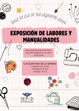 Taller de 'Exposición de labores y manualidades' en el Centro de Mayores de Quintana