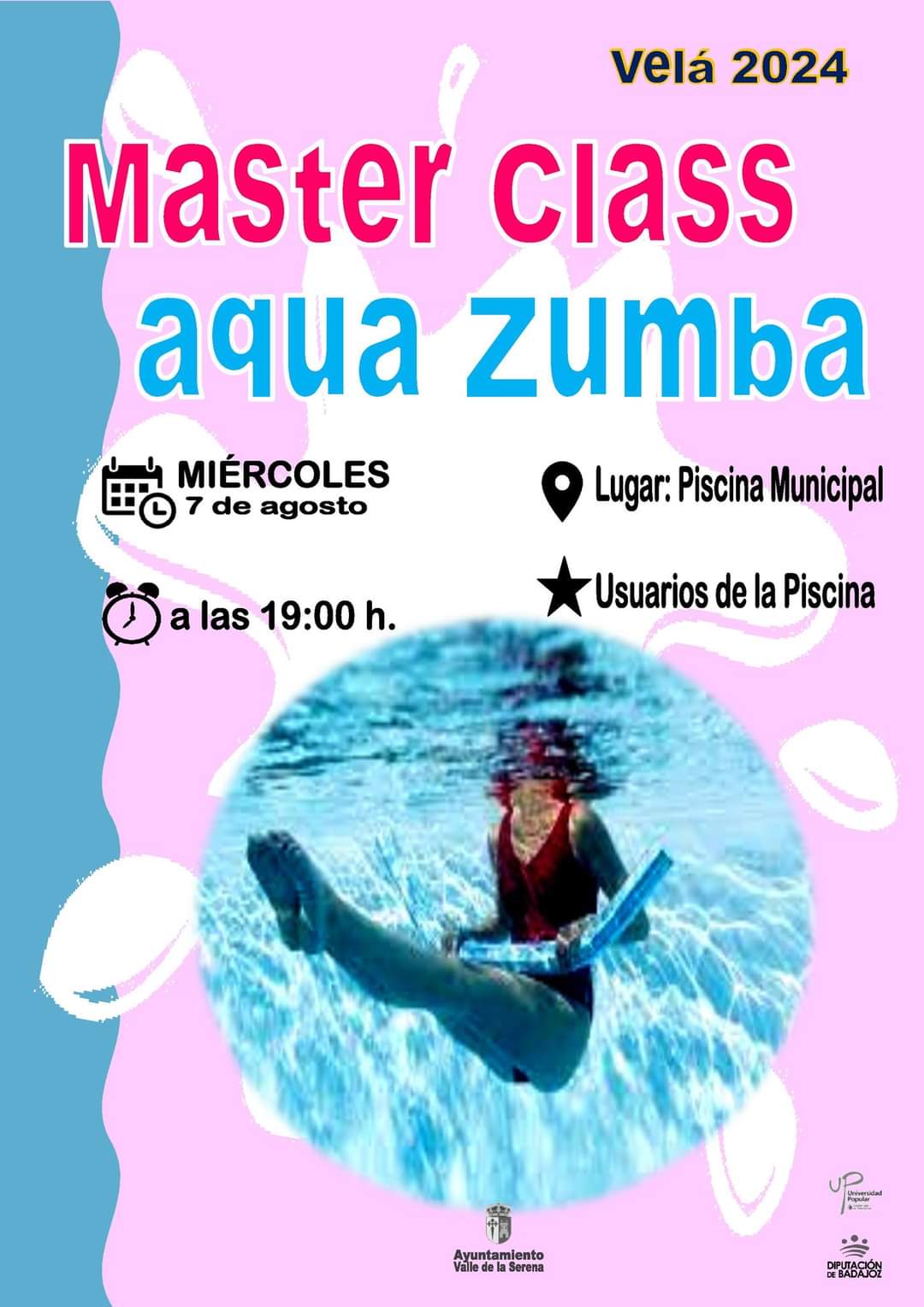 Master class de Aqua Zumba en la Velá 2024