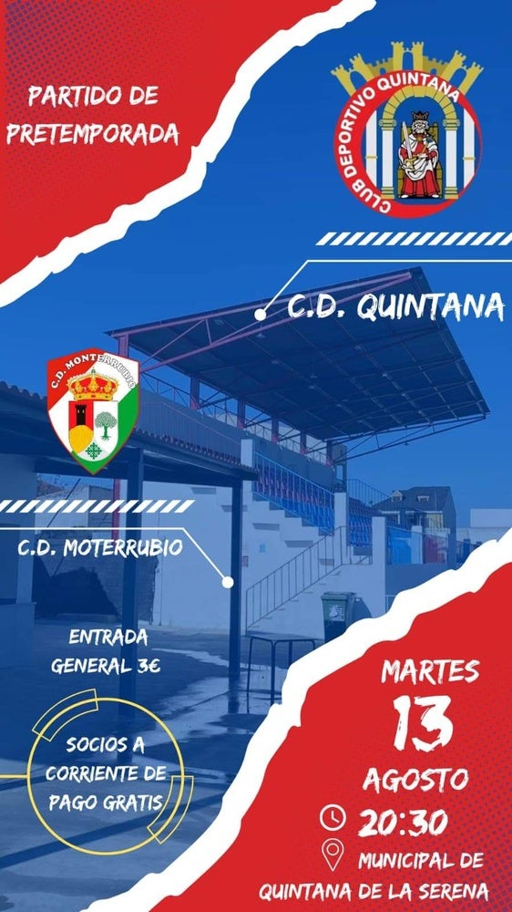 El CD Quintana continua la preparación con un amistoso ante el CD Monterrubio