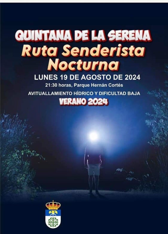 Ruta senderista nocturna el 19 de agosto
