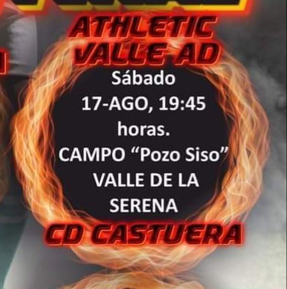El Athletic Valle recibe al CD Castuera en el Trofeo Mancomunidad