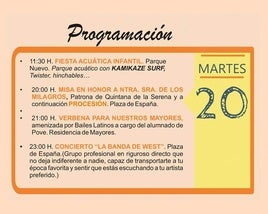 Programación del primer día de Feria 2024