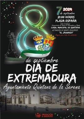 La plaza de Quintana volverá a teñirse de verde, blanco y negro por el Día de Extremadura