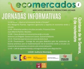 Jornadas informativas 'Ecomercados' el 9 de noviembre en Quintana