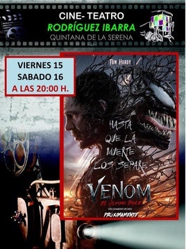 Doble sesión de 'Venom' en el cine teatro Rodríguez Ibarra
