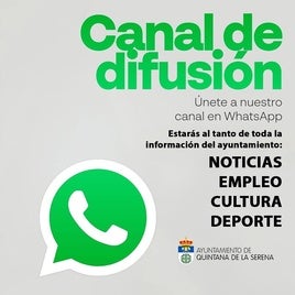 El Ayuntamiento de Quintana anuncia un canal oficial de whatsapp