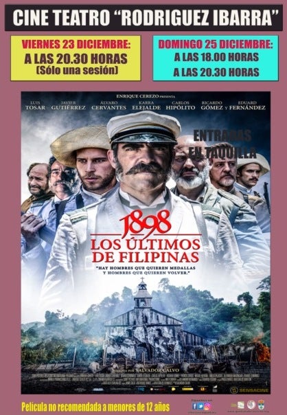 La película ‘1898. Los últimos de Filipinas’, hoy y el domingo en el cine-teatro Rodríguez Ibarra
