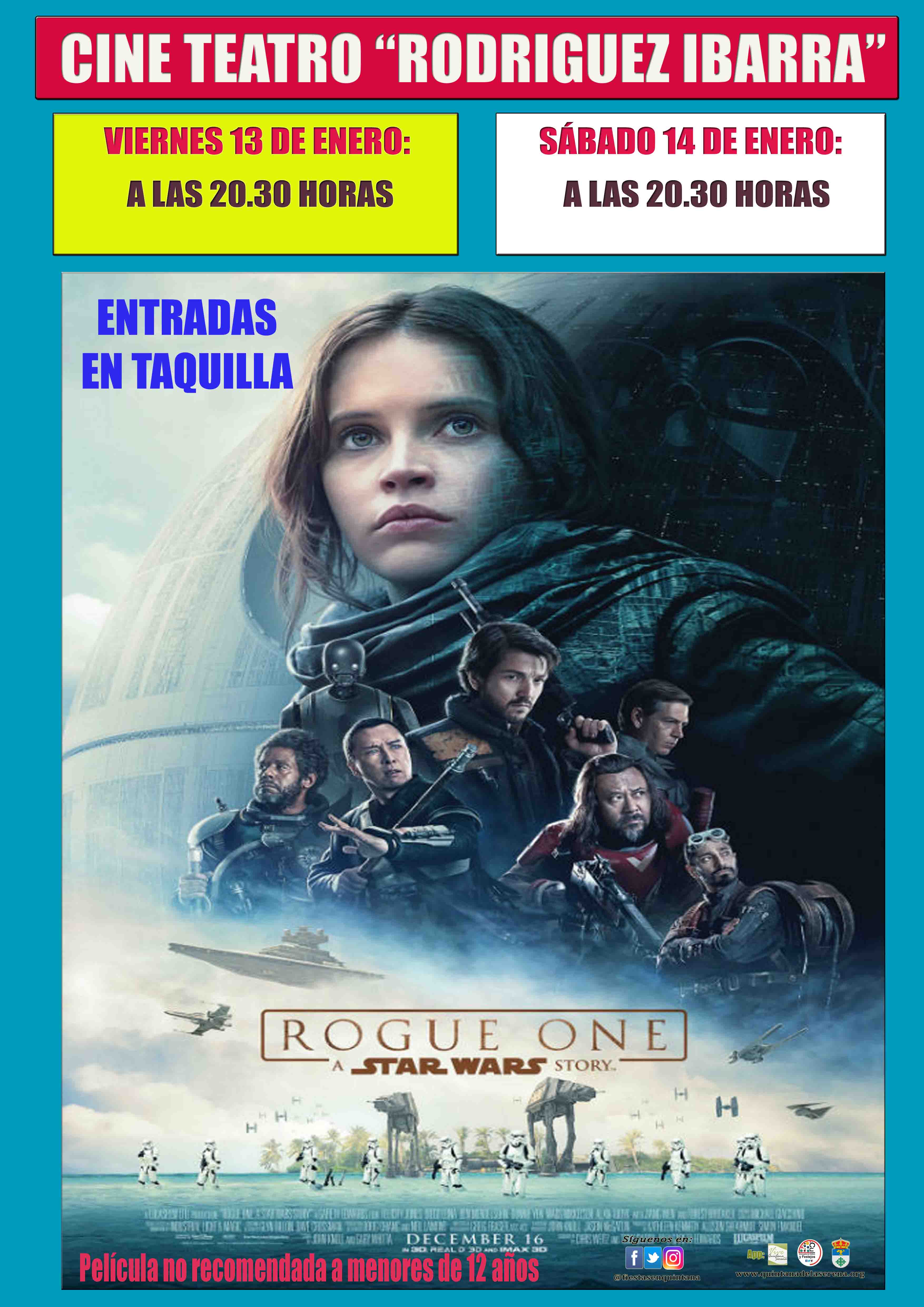 El Rodríguez Ibarra poyectará 'Rogue One: Una historia de Star Wars' este fin de semana